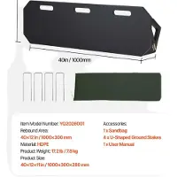 OEM Fußball-Rückpraller, 3 verstellbare Winkel, langlebiges HDPE-Design, 40x12inch