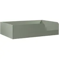 Arthur berndt Bodenbett Essentials 120x200 cm – Montessori Kinderbett, Low Bed, Schilfgrün