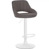 BellaFurn Barhocker mit Stoffpolsterung – Exklusiver Hocker – Hervorragender Sitzkomfort, modernes Design