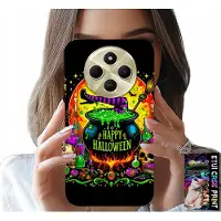 Inny producent Hülle für Xiaomi Redmi 14C 4G - Hexenkessel, Zauberstab, Halloween, Glasdesign