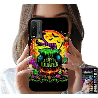 Inny producent Hülle für Xiaomi Redmi 9T - Hexe, Kessel, Zauberstab, Halloween, Glasdesign