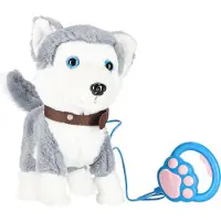 Northio Interaktives Husky-Hundespielzeug - Bellen, Gehen, Schwanzwedeln