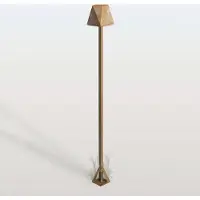 MORETTI LED-Wegeleuchte Silva Edge, Höhe 100 cm, messing antik, IP65