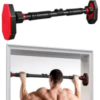 Markenlos Rutschfeste Klimmzugstange für den Türrahmen, ergonomisch und ohne Bohren – Trainingsgerät für das Studio und zu Hause sowie für Innen- und Außenbereich, Fitness, Gymnastik und Training