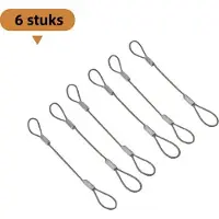 OEM Aluminiumklem mit Kunststoffdraadring, 6-teilig, 304-Stahl, Silber, Gummibekleidung.