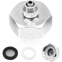 Sonstiges Wasseranschluss Adapter 3/4 Zoll Buchse auf 1/4 Zoll Messing mit Dichtung für Kühlschränke
