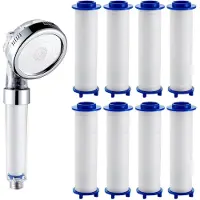 Sonstiges Filter für Duschkopf 8 Stück 90 x 25 mm PP-Baumwolle Sediment-Kartusche