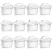 Sonstiges Wasserfilter Kartuschen 12 Stück, Ersatz für Brita Maxtra+ / Maxtra Pro, reduziert Chlor, Kalk, Schwermetalle