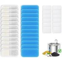 Sonstiges Katzenbrunnen Filter 12er Set für Oneisall PWF-001 2L Trinkbrunnen mit Schwamm und Aktivkohle