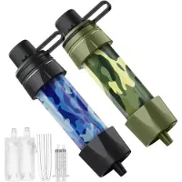 Sonstiges Wasserfilter Outdoor 2er Set für 5000 Liter Trinkwasseraufbereitung Blau/Grün