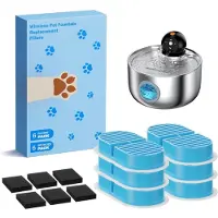 Sonstiges Katzenbrunnen Filter 12 Stück - 6 Kohlefilter + 6 Schaumfilter für Trinkbrunnen