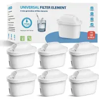 Sonstiges Wasserfilterkartuschen Ersatz für Brita Marella, Maxtra+, Maxtra Pro, 6 Stück, Reduziert TDS
