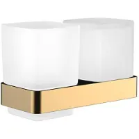 Emco loft Glashalter und Flüssigseifenspender, 053100701, Farbe: Gold Poliert