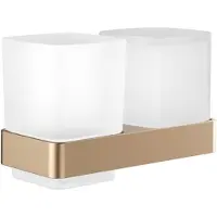 Emco loft Glashalter und Flüssigseifenspender, 053101701, Farbe: Bronze gebürstet