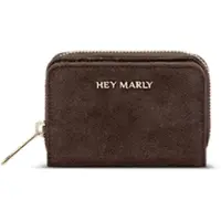 Hey Marly Sleek Petite Suede Geldbörse Coffee