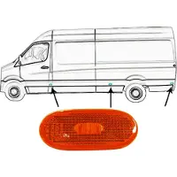 VAN WEZEL Seitenmarkierungsleuchte 5862915 beidseitig für MERCEDES-BENZ VW