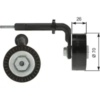 Gates Riemenspanner, Keilrippenriemen t39005 für BMW