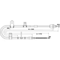 Ate Seilzug, Feststellbremse 24372731182 für HYUNDAI