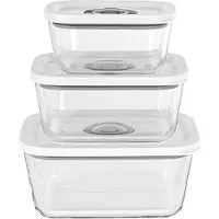 Rommelsbacher VCG 1, Container, Rechteckig, Weiß, Transparent, Glas, Kunststoff, 250 mm, 197 mm