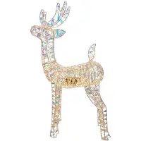 Clayre & Eef Stehlampe Goldfarbig Kunststoff