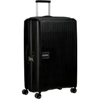 Markenlos Tourister Aerostep - Spinner L, erweiterbarer Koffer, 77 cm, 101,5/109 L, Schwarz