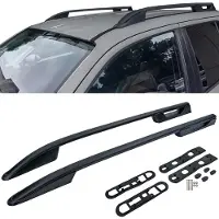 Carparts Alu Dachreling Dachträger Schwarz zum Nachrüsten für VW Amarok I 2010-2022