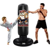 OEM Großer aufblasbarer 160 cm Boxring mit Stand für Kinder, Jugendliche und Erwachsene - Karatetüren für Jungen
