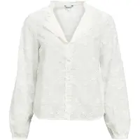 Object Bestickte V-ausschnitt Bluse