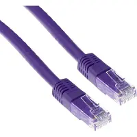 ACT IB4715, 15 m, Cat5e, U/UTP (UTP), RJ-45, RJ-45, Violett