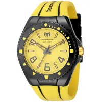 TechnoMarine Racing Legends TM-525005 Herrenuhr - Quarzwerk - Edelstahl mit gelbem Zifferblatt - 44 mm