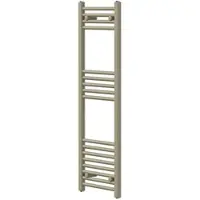 LuxeBath Handtuchheizkörper Sahara 400x1200 mm Beige, Badheizkörper Seitenanschluss, Handtuchtrockner gerade, Handtuchhalter Wandheizkörper Badezimmer