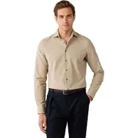 Hackett für Herren. HM3010857 Smart Babycord Hemd beige (XXL), Lässig, Baumwolle, Klassisch, Langarm