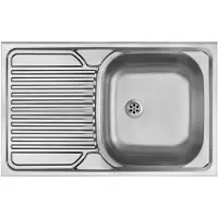 Deante Steel sink 1-bowl with left drainer ZM5 311L