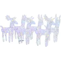 Syfax LED-Rentiere 6 Stk. Mehrfarbig 240 LEDs Acryl