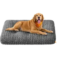 BellaFurn Hundebett XXL mit weicher Polsterung | Schiefergray | 122x74x10cm