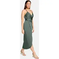 Vera Mont Abendkleid "Abendkleid mit Raffung", Damen, Gr. 42, EURO, grün (evening grün), Obermaterial: 100% Polyester PES., Kleider Abendkleid