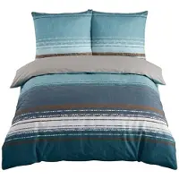 Cofi1453® Bettwäsche mit modernem Streifenmuster - Wendebettwäsche mit Reißverschluss 200 x 220 cm + 2x (80 x 80 cm)