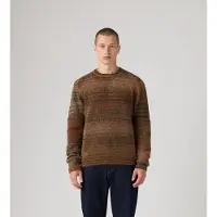 Levi's für Herren. 003B6-0014 Braunes Bouclé-Sweatshirt Presidio (S), Lässig, Acryl, Langarm