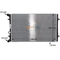 MAHLE ORIGINAL Kühler, Motorkühlung cr769000s für CUPRA