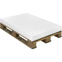 Markenlos Schaumstoffplatte 120x80x10 cm, RG19 kg, Zuschnitte für Polster, Schaumstoffmatratze zum Sitzen, Liegen oder als Campingmatratze 120 x 80 x 10 cm, EU