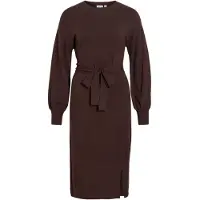 Vila Gürtel Midi Strickkleid