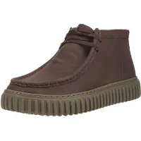 Clarks Torhill Hi Lederschuhe, Braun 42.5 EU