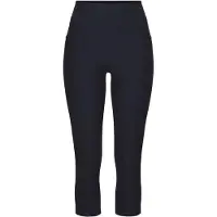 H.I.S. Caprihose H.I.S, Damen, Gr. 40/42, N-Gr, blau (marine), Obermaterial: 70% Baumwolle, 25% Polyester, 5% Elasthan, unifarben, Basic, Hosen Caprihose, im Schlupfhosen Style