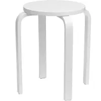4Living Küchenhocker MDF 39 cm Durchmesser, minimalistisch, leicht zu reinigen, 120 kg Belastbarkeit