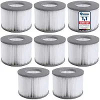 Sonstiges 8er Set Ersatzfilter für MSPA Whirlpool ab 2020 | Wasserfilter für aufblasbare Pools & Hot Tubs