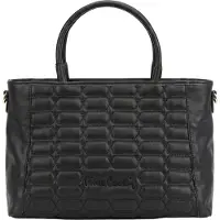 Pierre Cardin Handtasche Echtleder Grau 36x27 cm Gesteppt S27_Cenere UNICA BE_13027_CENERE