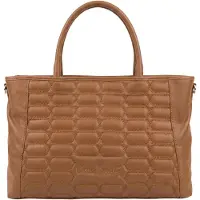 Pierre Cardin Handtasche Echtleder Grau 36x27 cm Gesteppt S27_Cenere UNICA BE_13027_CENERE