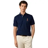 Hackett London für Herren. HM5600238 Marine Harry Polo (XL), Lässig, Baumwolle, Kurzarm