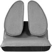 SucceBuy Bodenstuhl mit 5-fach verstellbarer Rückenlehne, ergonomischem Design, stabilem Metallrahmen, Schaumstoffpolsterung und Leinenbezug, vielseitig einsetzbar zum Lesen und Entspannen, Grau