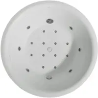 360Home Badewanne, freistehende Badewanne, Wasserfall-Badewanne, Whirlpool-Badewanne mit Luftblasen, runde Badewanne,150*60/TW -VX3009-150/
